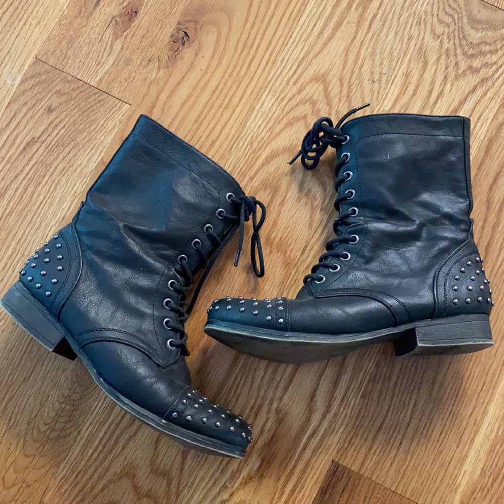 Madden Girl Combat Boots